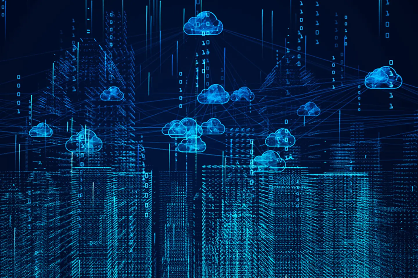 Gráficos dinâmicos: cidade inteligente com computação em nuvem e inteligência artificial