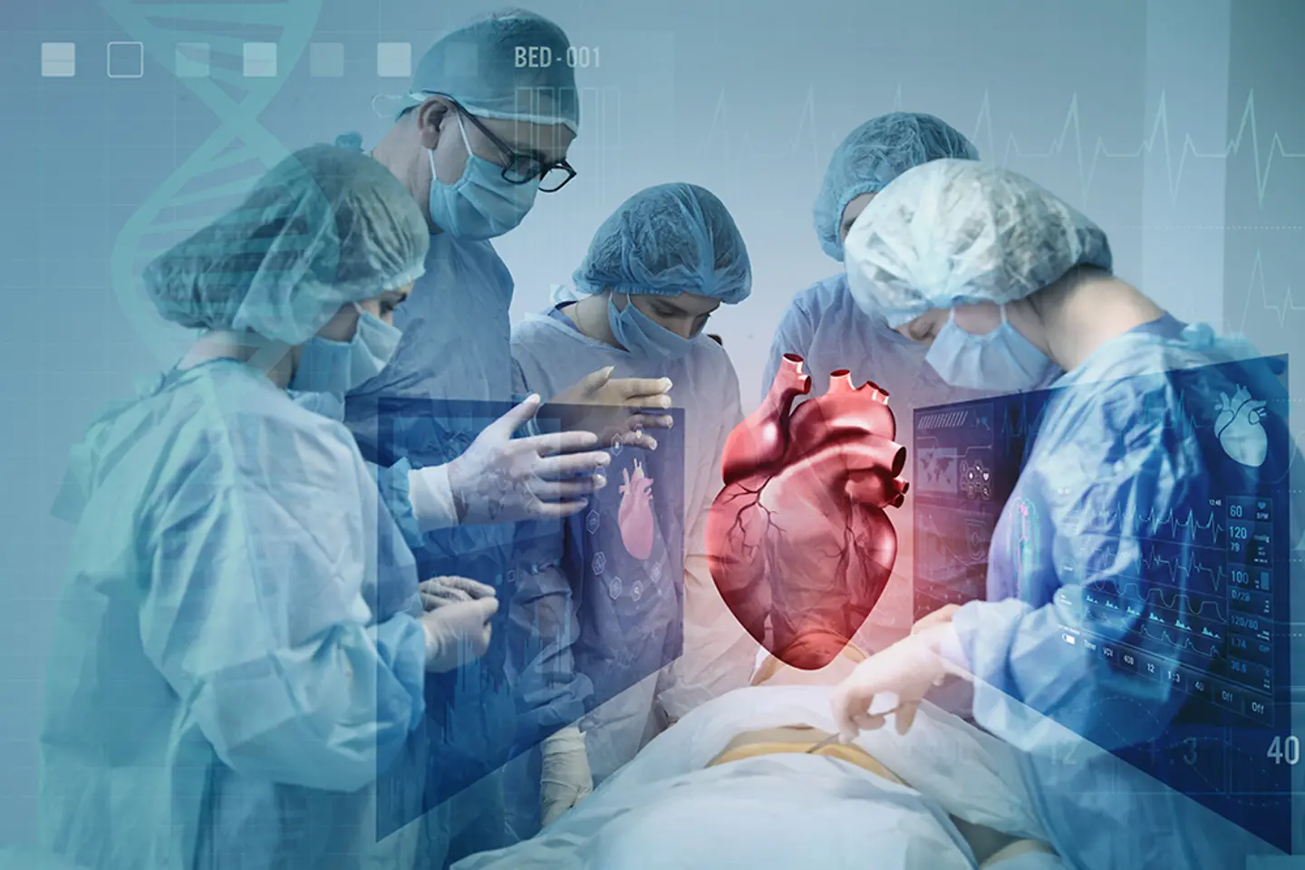 Un equipo de médicos en el quirófano