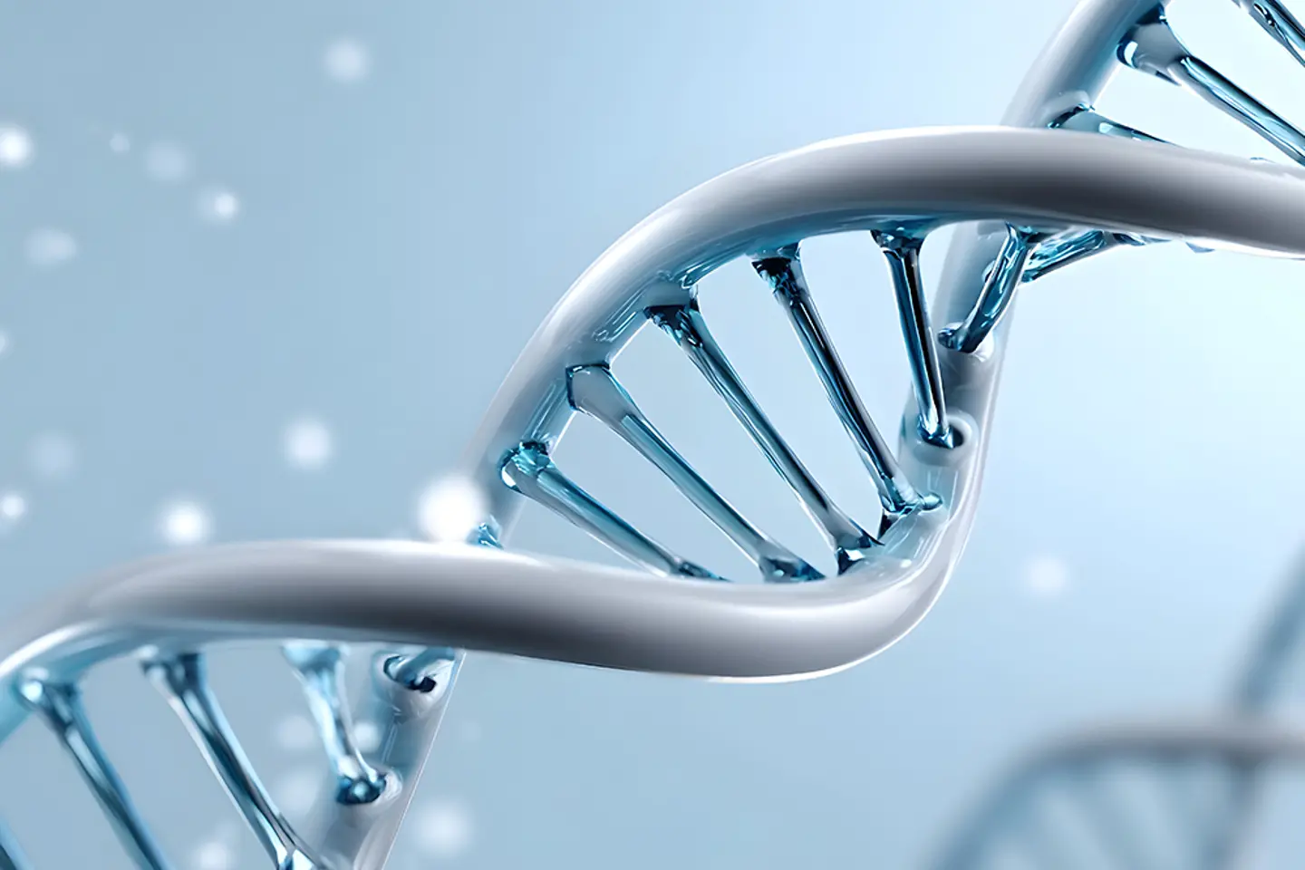 Imagen generada por IA - Imagen generada por IA de una hélice de ADN