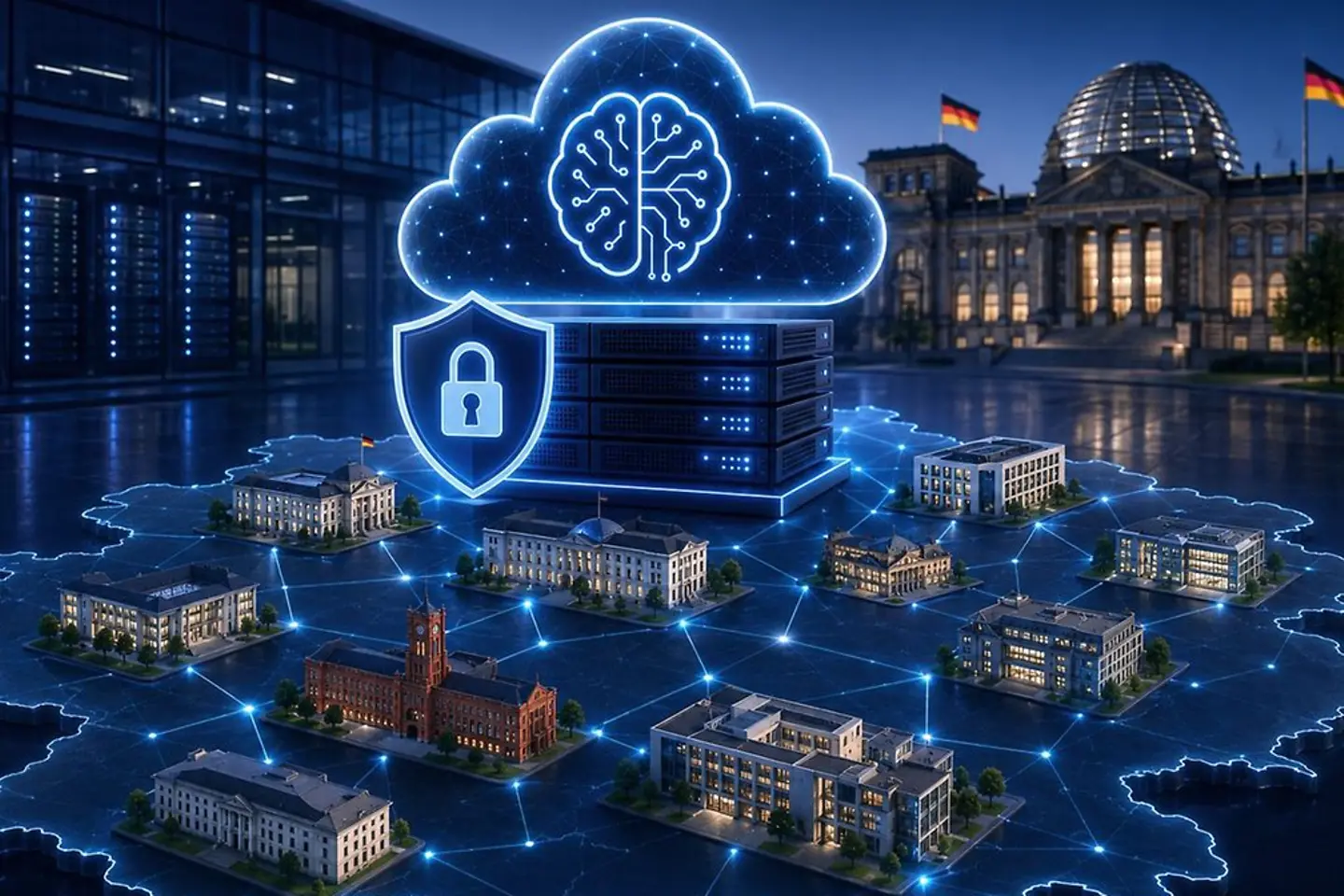 AI-generated image - Sovereign AI infrastructure for digital public administration in Germany