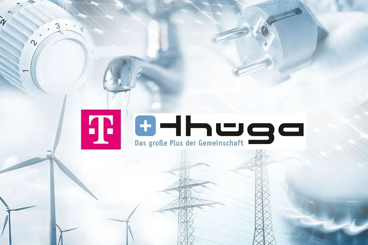 Logo Telekom, logo Thüga
