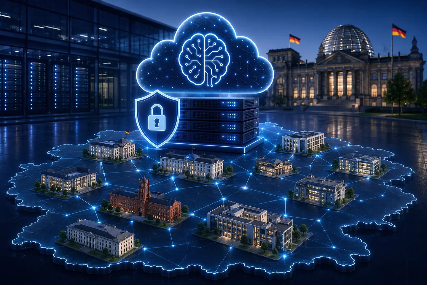 KI-generiertes Bild - KI-Plattform für die deutsche Bundesregierung