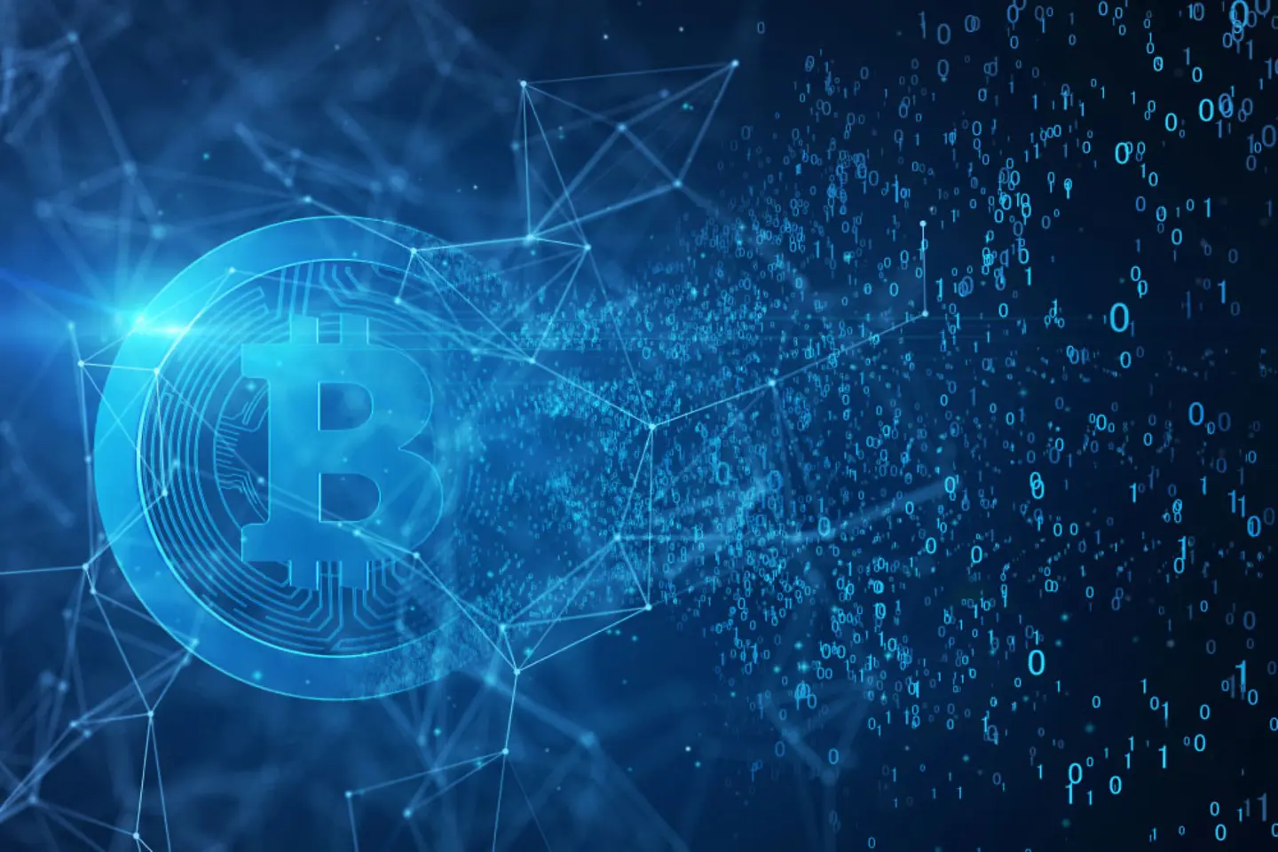 Digital bitcoin that dissolves